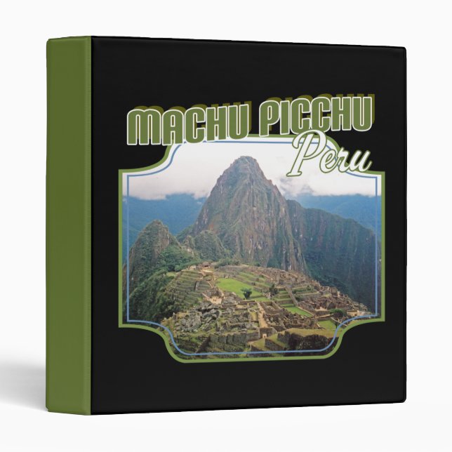 Peru Machu Picchu Ruins - Huayna Picchu Binder (Front/Spine)