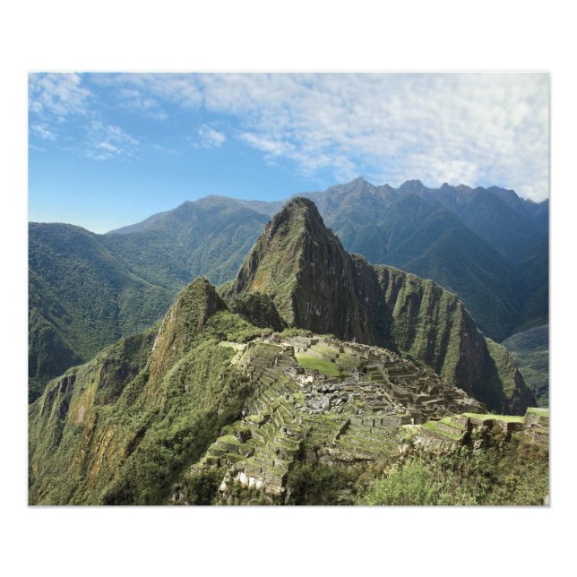 Peru, Machu Picchu, the ancient lost city of 2 Photo Print (Front)