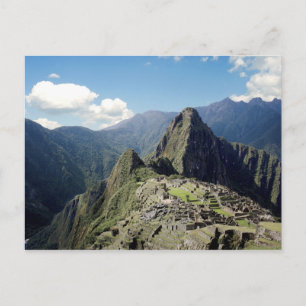 Peru, Machu Picchu, the ancient lost city of 2 Postcard