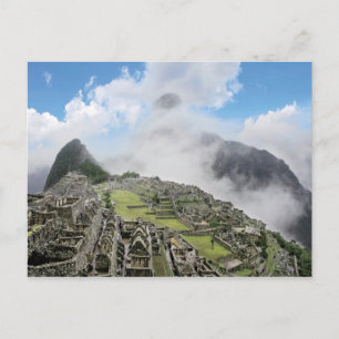Peru, Machu Picchu, the ancient lost city of 4 Postcard
