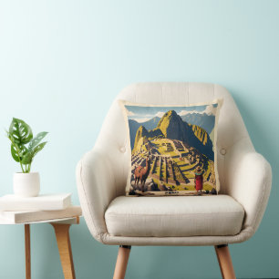 Peru Machu Picchu Throw Pillow