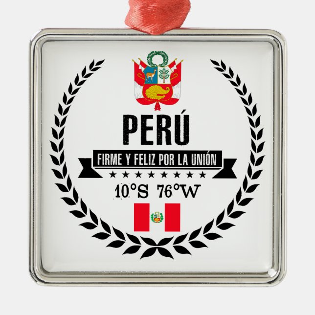 Peru Metal Ornament (Front)