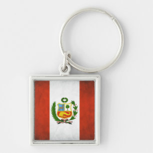 Peru National Flag Keychain