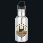 Peru Peak Wilderness Vermont Bear 532 Ml Water Bottle<br><div class="desc">The Peru Peak Wilderness is one of eight wilderness areas in the Green Mountain National Forest in the U.S. state of Vermont.</div>