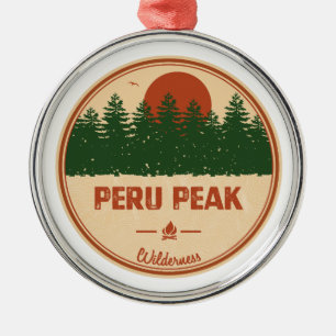 Peru Peak Wilderness Vermont Metal Ornament