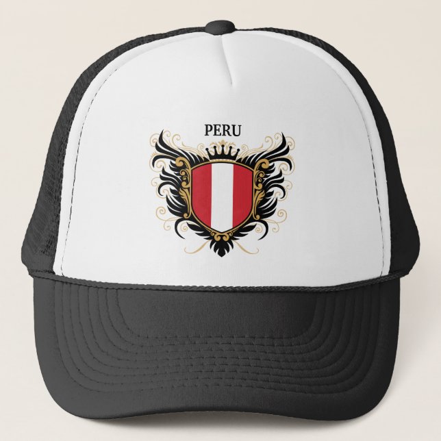Peru [personalize] trucker hat (Front)
