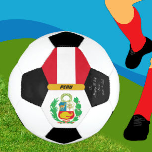 Peru Personalized, Flag, Photo Soccer Ball