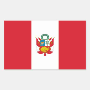 Peru/Peruvian War Flag Sticker
