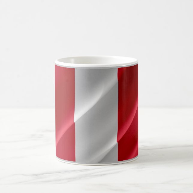 Peru - Peruvian Waving Flag - Coffee Mug (Center)