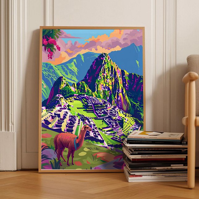 Peru Print Peru Illustration Machu Picchu Travel  (Creator Uploaded)
