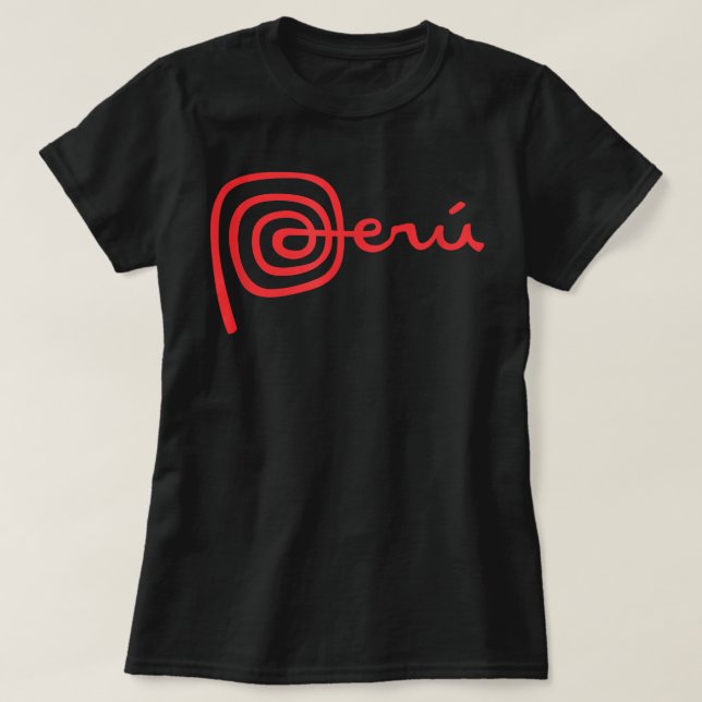 Peru Shirt Logo Marca Peru Nazca Lines (Design Front)
