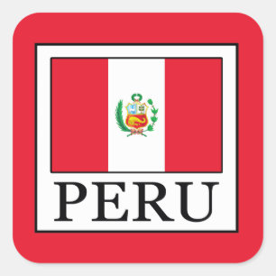 Peru Square Sticker