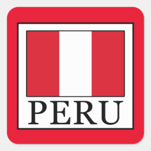 Peru Square Sticker