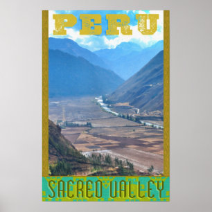Peru Travel Poster - Incan Sacred Valley