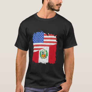 Peru USA America Peruvian Flag Peruvian Pride Peru T-Shirt