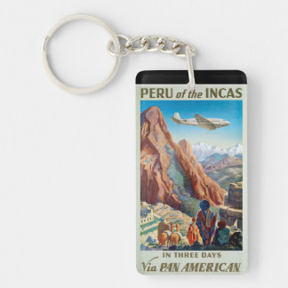 Peru vintage souvenirs keychain