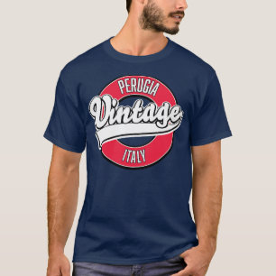 Perugia Italy vintage style logo T-Shirt