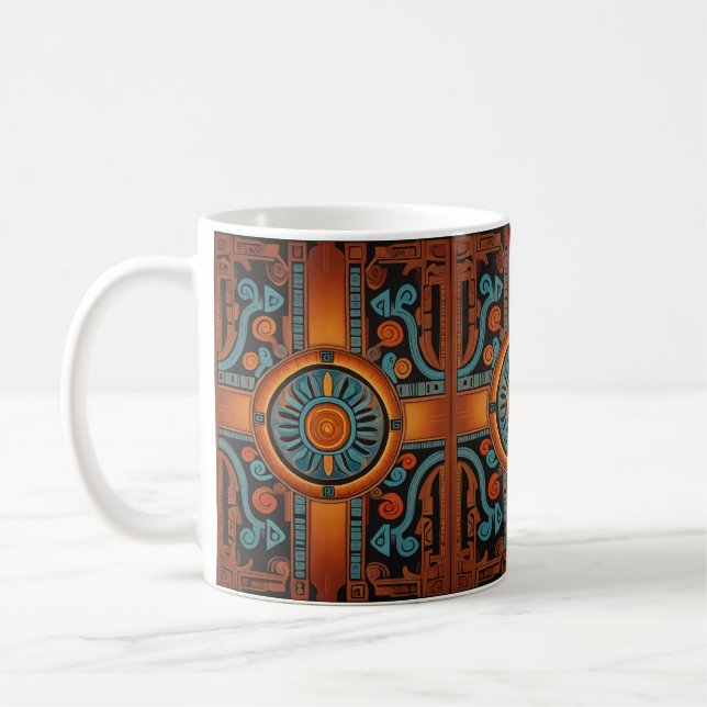 Peruvian Andean Spirit: Chakana Essence Coffee Mug (Left)