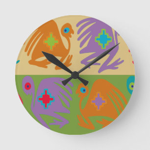 Peruvian Birds Round Clock