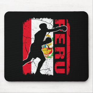 Peruvian Boxing Team Peru Flag Boxing Gloves  Mouse Pad