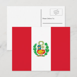 Peruvian Flag, Flag of Peru Postcard