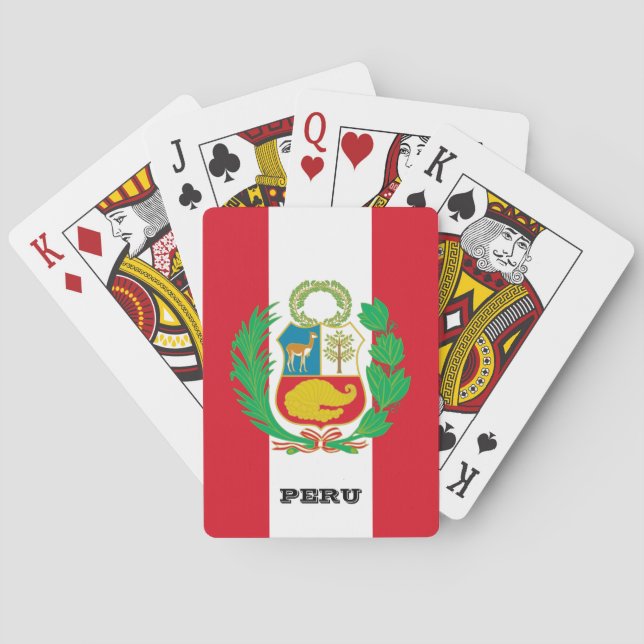 Peruvian Flag Games, Peru Playing Cards (Back)