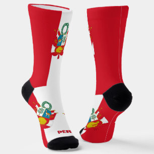 Peruvian Flag Patriotic, Sustainable Peru Premium Socks