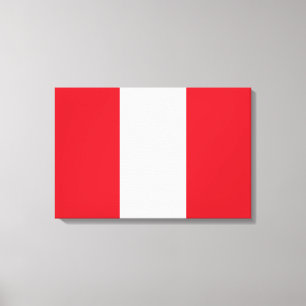 Peruvian Flag (Peru) Canvas Print