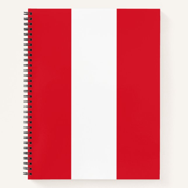 Peruvian Flag (Peru) Notebook (Front)