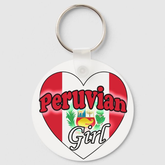 Peruvian Girl Keychain (Front)