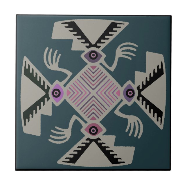 Peruvian Inca Pajaro Tile (Front)