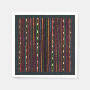 Peruvian Inca Weaving Design Stripes Napkin