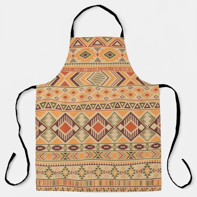 Peruvian Indian: Tribal Geometric Seamless Apron (Front)