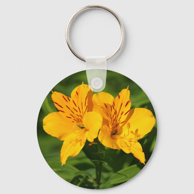 Peruvian Lilies Keychain (Front)