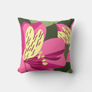 Peruvian Lily Throw Pillow
