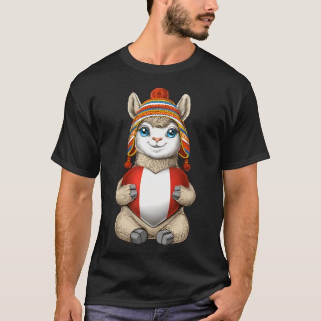 Peruvian Llama T-Shirt (Front)