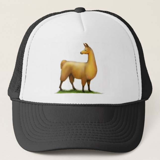 Peruvian Llama Trucker Hat (Front)