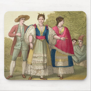 Peruvian Men and Women in Traditional Costume (col Mouse Pad