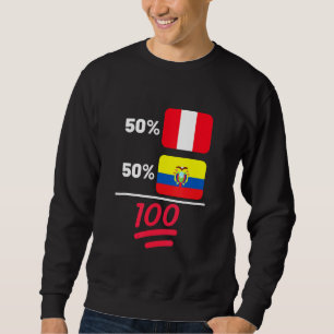 Peruvian Plus Ecuadorian Mix Flag Heritage Sweatshirt