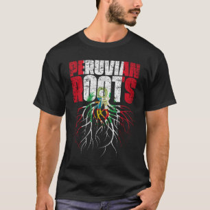 Peruvian Roots Peru Heritage Flag T-Shirt
