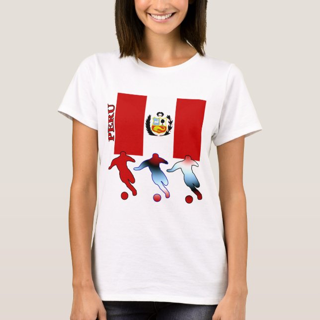 Peruvian Soccer Players T-Shirt (Front)