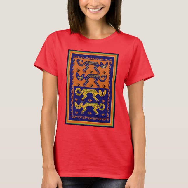 Peruvian Tribal Cats T-Shirt (Front)