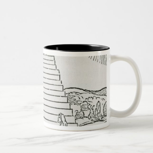 Peruvians Worshipping the Sun' Two-Tone Coffee Mug (Right)