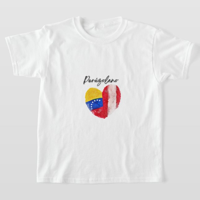 "Peruzolano" - Pride Peru-Venezuela T-Shirt (Laydown)