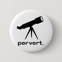 Pervert with Telescope Funny Parody Humour