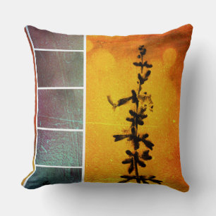 Pervoskia Collage Aflame Throw Pillows