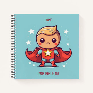 PERZONALIZED SUPER HERO NOTEBOOK