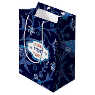 "Pesach" Hebrew Text Design Passover Gift Bags