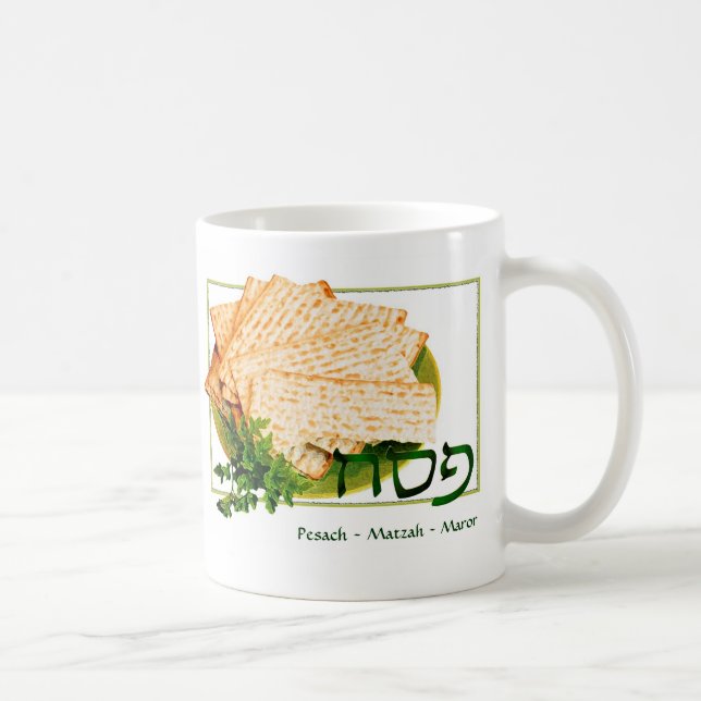 "Pesach, Matzah, tasse de pâque de Maror" (Droite)
