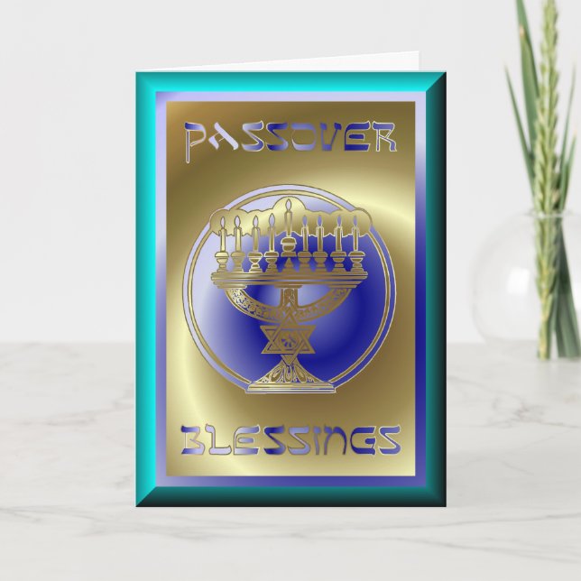 Pesach Passover Jewish Holiday Card (Front)